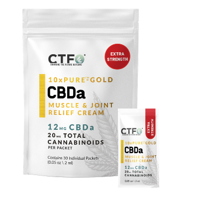 10x Pure Gold CBDa Muscle and Joint relief cream